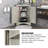 31.5″ H Triangle Bathroom Storage Cabinet With Adjustable Shelves, Freestanding Floor Cabinet-652591582