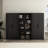 Rivington 79" H x 38" W Modern 5-Shelf Bookcase Cabinet in Black-116164076