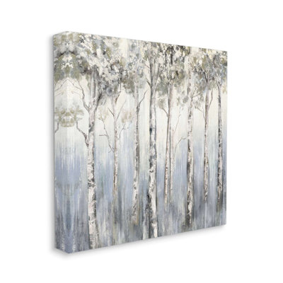 Écorce de forêt de bouleau blanc mystique - Peinture