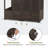 57.9" W x 28.5" D Wooden Greenhouse with Openable Roof and Lockable Door-93945740
