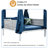Comfortable Outdoor Sun Rest - To Wear Blue Upholstery Patio Sunbed Water- Cushions, Frame, Versatile For Lounging, 70.9''H X57.5''W X 57.5''D, 650Lbs Weight Capacity, Pillows-546452385