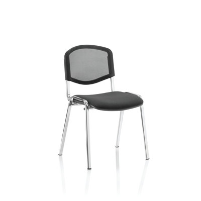 Armless Iso Stacking Chair with Cushion