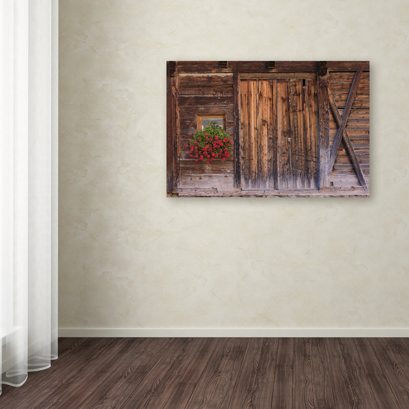 Rustic Charm Landscape Canvas Art with Wooden Frame