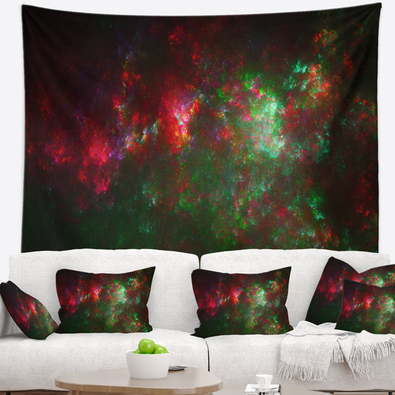 Tapisserie ciel starry multicolore abstract multi color, H 32 po x l 39 po