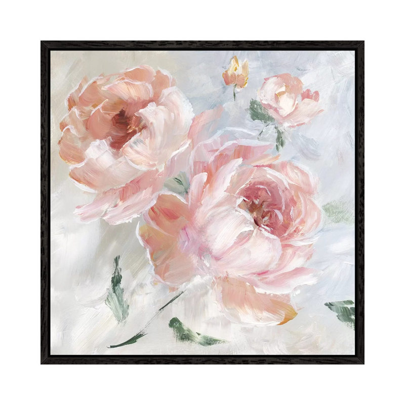 Rose Fasntasy by Nan - Painting on Canvas, Black Framed, 93.98 cm H x 93.98 cm W