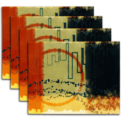 Napperon abstrait en polyester