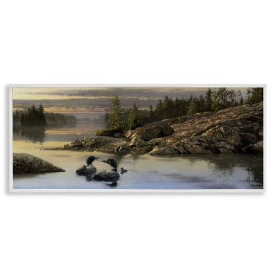 Discovery Point Ducks Framed Giclee, design by Collin Bogle