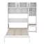 Lit escamotable double pleine grandeur avec bureau