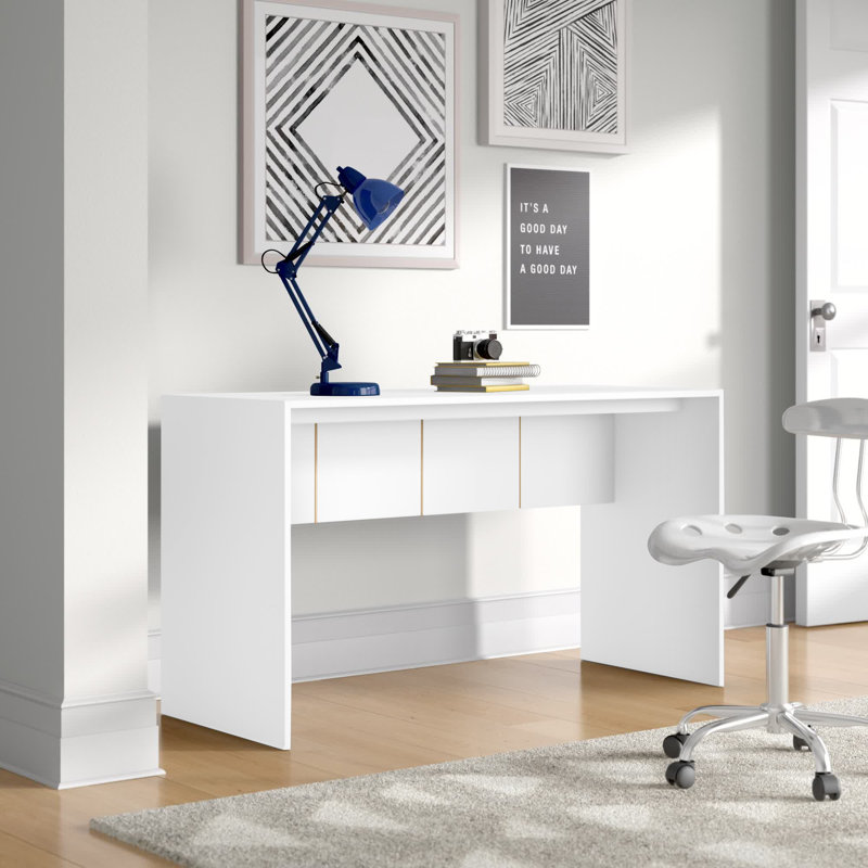 Cornelia Desk, 30" H x 53.1" W x 21.3" D, Gray