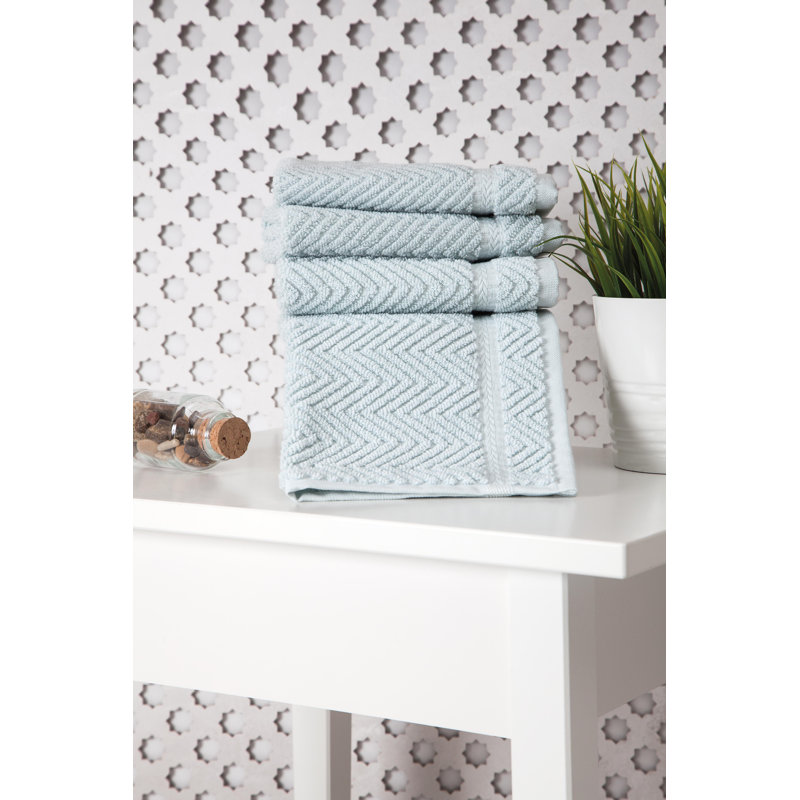 Vandewa Plush Washcloth, Light Aqua