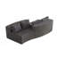 Canapé modulaire courbé avec quatre coussins Boneless-645028314