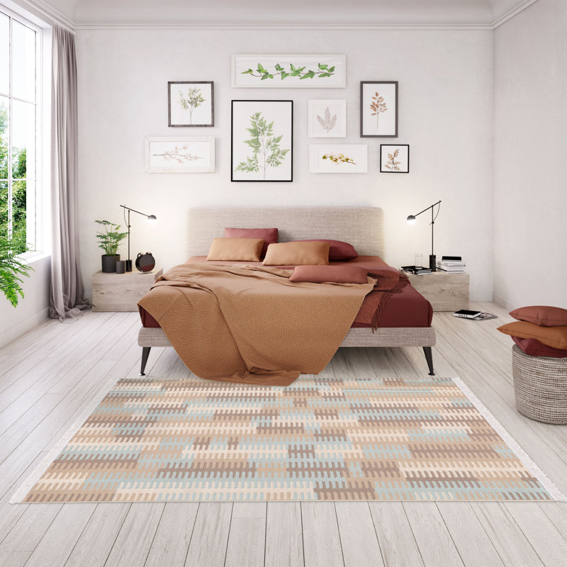 Fagan Geometric Area Rug, Rectangle 80 x 150cm
