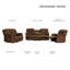 Ensemble de salon inclinable 3 pièces Monchat-1848551912