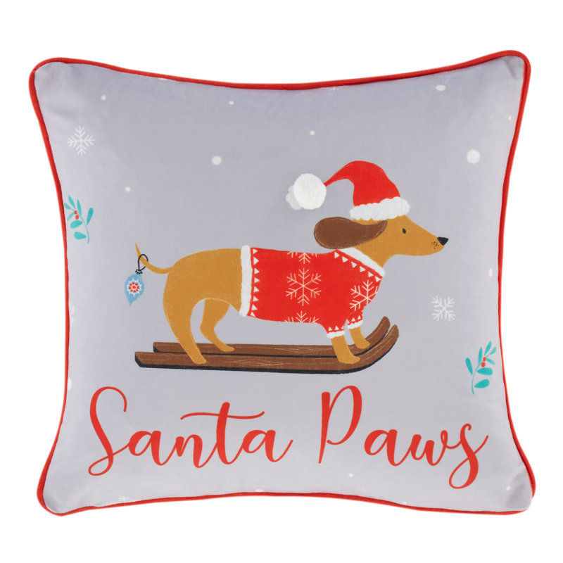 Christmas Santa Paws Cushion