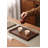 2 Pack Walnut-Colored Rectangular Tray For Tea Brewing - Bamboo Serving Tray For Bread, Snacks, And A Minimalist Serving Plate-384832353