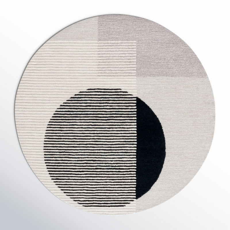 Tapis touffeté à la main Cassina, Rond 6 pi