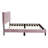 Twin Bed With 12 Firm Base - Adjustable Headboard In Velvet 12 Slat Construction-746793352