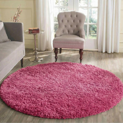 Esterly Pink Shaggy Rug