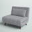 Jazariah Upholstered Pillow Back Convertible Chair-1445076191