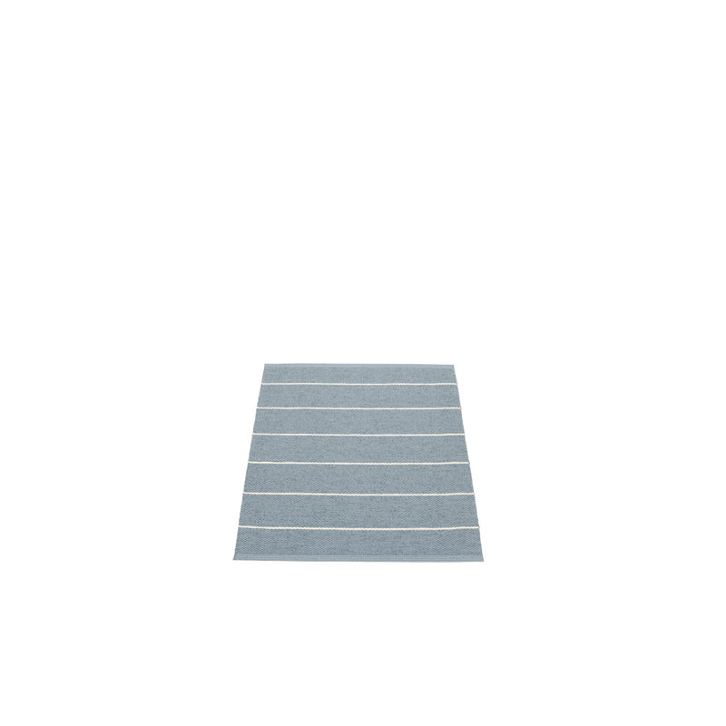 Carl Striped Area Rug in Granit/White, Rectangle 2'3" x 3'