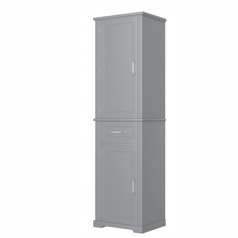 Armoire de rangement autoportante, Gris