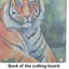 Bengal Tiger Glass Cutting Board Large