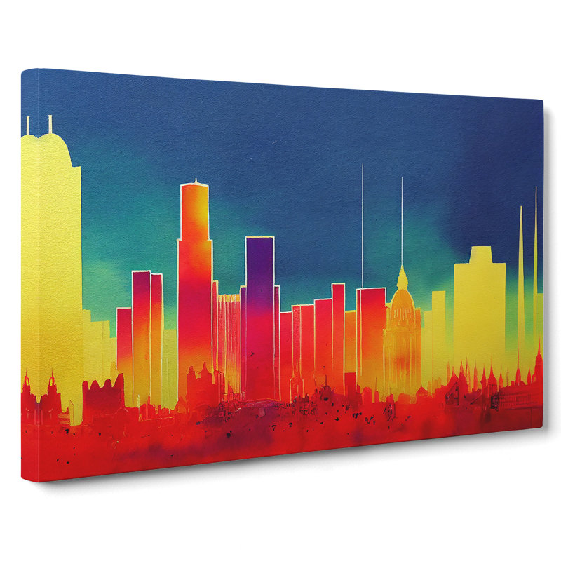 London Skyline Art Vol.4 Abstract - Wrapped Canvas, 35cm H x 50cm W x 3cm D