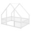 Full-Sized Wooden House-Designed Low Bed With Enclosure-1745842011