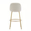 Tabouret de bar rembourré en métal-681448598