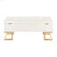 Banc de rangement Midas Contemporary / Glam en acier et velours-182944757