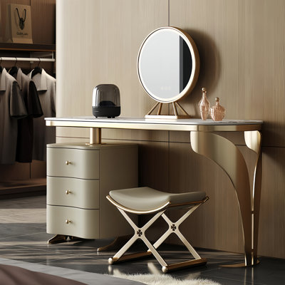 Coiffeuse italienne de luxe minimaliste et légère