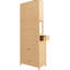 Armoire à thé, conception rustique moderne, 1-2 tiroirs, couleur naturelle, maison et salle de bain, 70,82 po H, l 26,25 po, l 14,87 po, poids de 55,9 lb pour salle de bain, X po