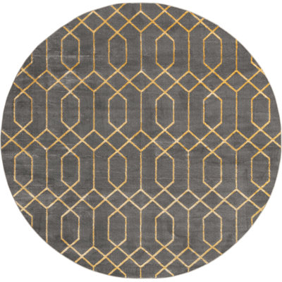 Glam Gray/Gold Area Rug