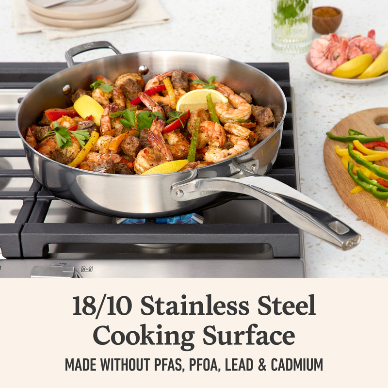 Calphalon Premier 5-Ply Stainless Steel 8-Piece Cookware Set