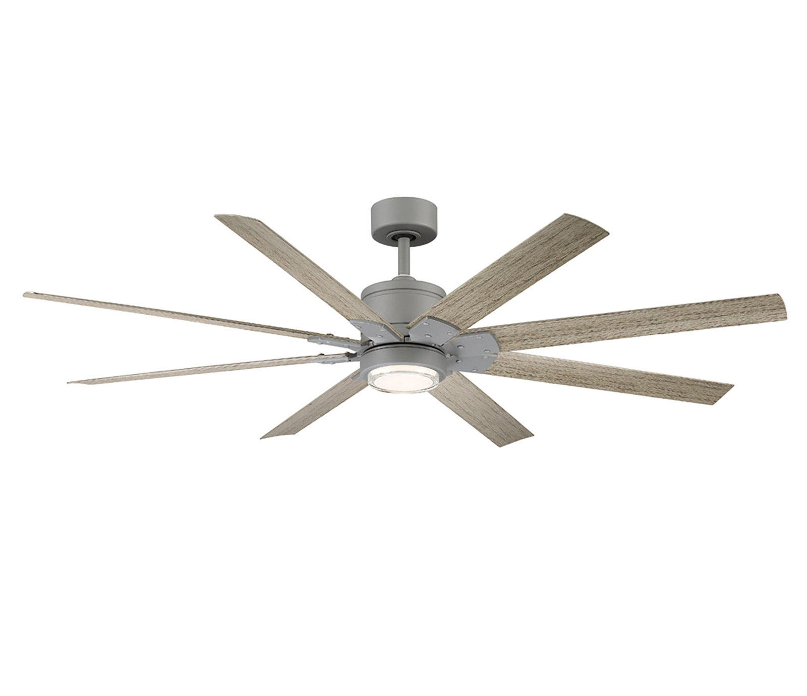 Renegade 8 - Blade Outdoor / Indoor Smart Ceiling Fan with Remote Control and LED Light Kit Included, Works With Alexa and iOS or Android App