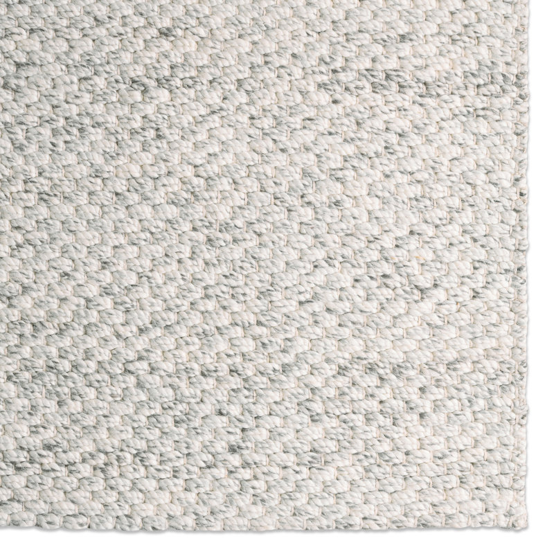Scandinavia Rakel Wool Area Rug in White, Rectangle 5' x 8'