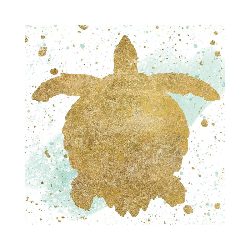 Sea Life Splash VI by Wild Apple Portfolio - Wrapped Canvas Painting, 45.72 cm H x 45.72 cm W x 1.91 cm D