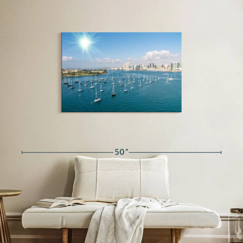 Mehar San Diego Waterfront Boats, 24" H x 36" W
