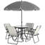 Steel Patio Dining Set Table,