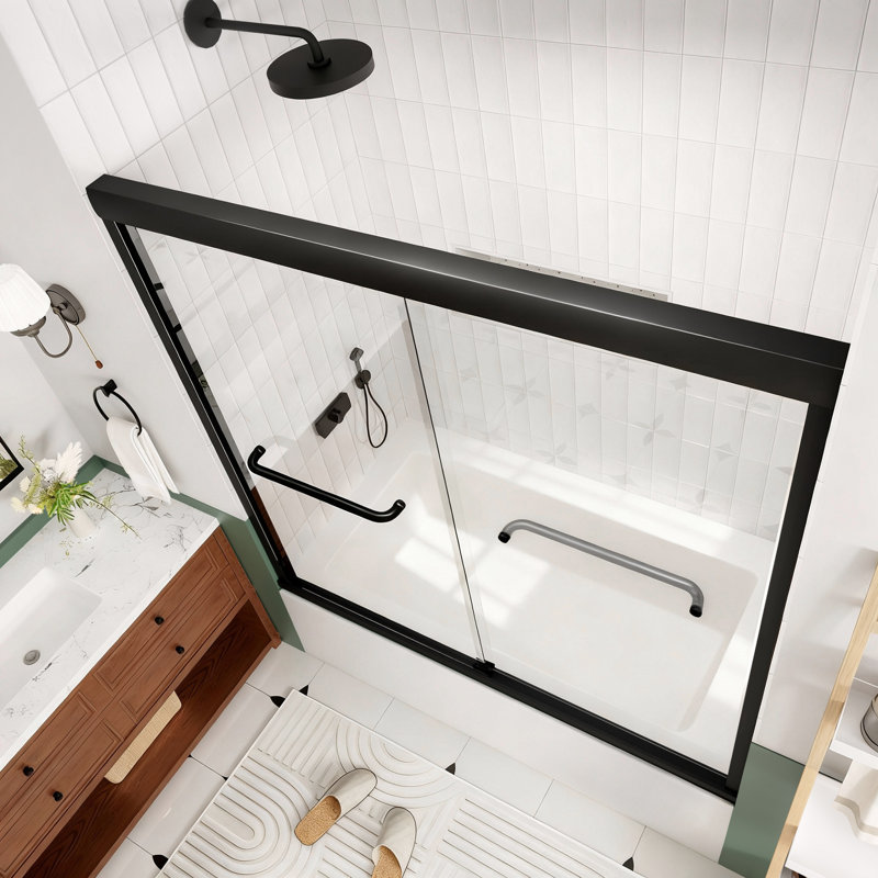 Porte de douche avec verre trempé