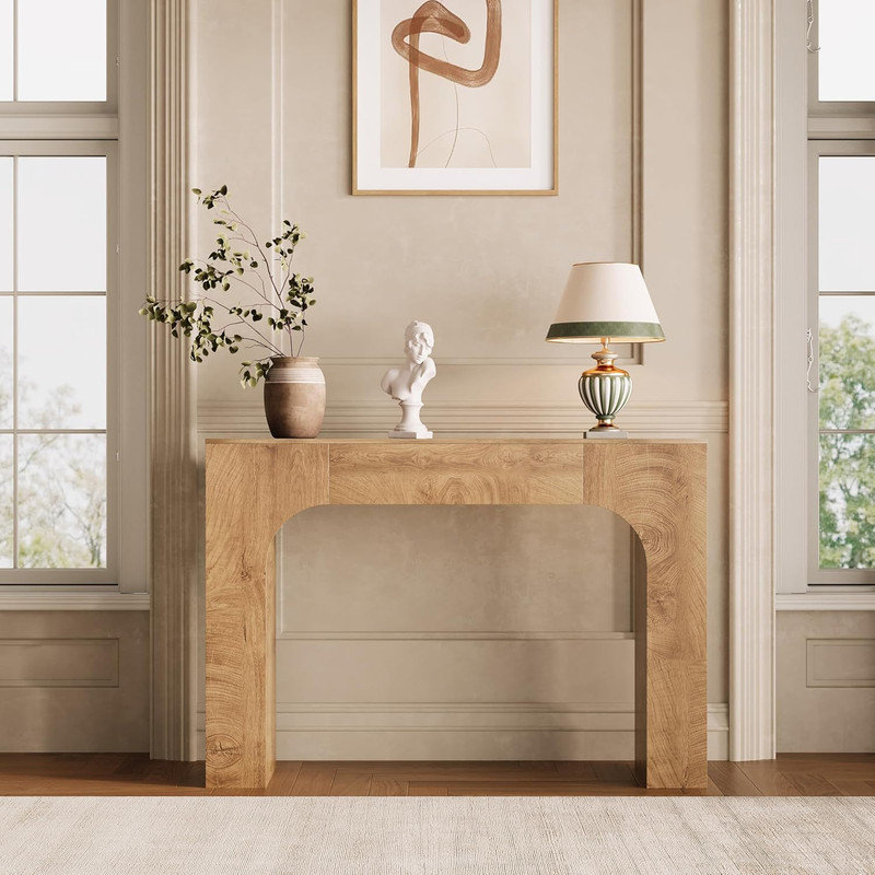 Console Table, 83.5cm H x 120cm W x 30cm D, Oak Wood