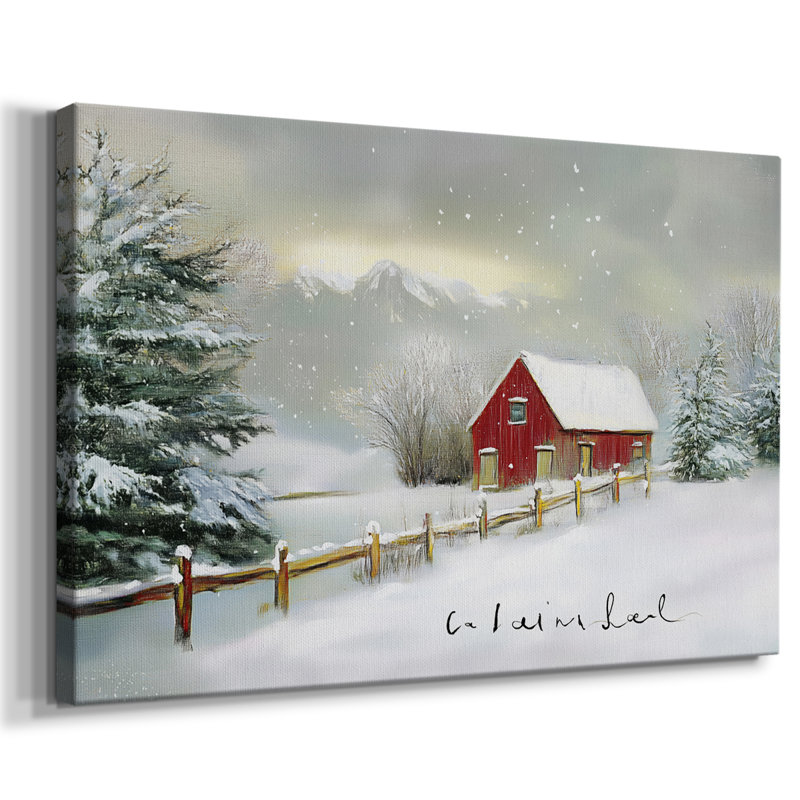 Christmas Holiday Art III - Toile tendue avec châssis, H 12 po x l 18 po