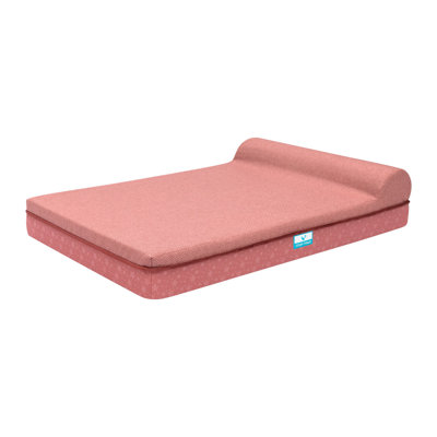Lit orthopédique en mousse viscoélastique apaisante avec traversin simple