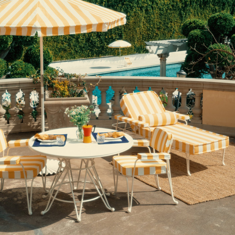 Waterhouse Outdoor Dining Chair Cushion, Rivie Black