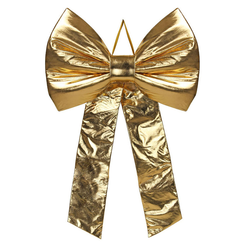 120cm Solid Colour Fabric Novelty & Humour Tree Topper, Gold