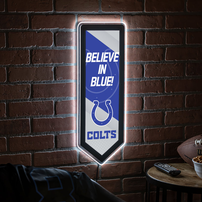 Plaque murale lumineuse NFL, Colts d'Indianapolis