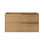 Kora 32" Bamboo Faux Finish Wall-Mounted Single Bathroom Vanity with Integrated Ceramic Top & Handles