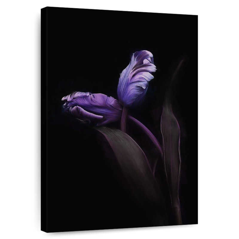 Harnek Violet Flower Buds, 30" H x 20" W