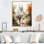 Couple in Love, chapelle de mariage, aquarelle rustique - reproduction sur toile