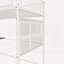 Lit mezzanine simple en métal avec station de charge intégrée et lumières DEL, aucun sommier requis, robuste et durable